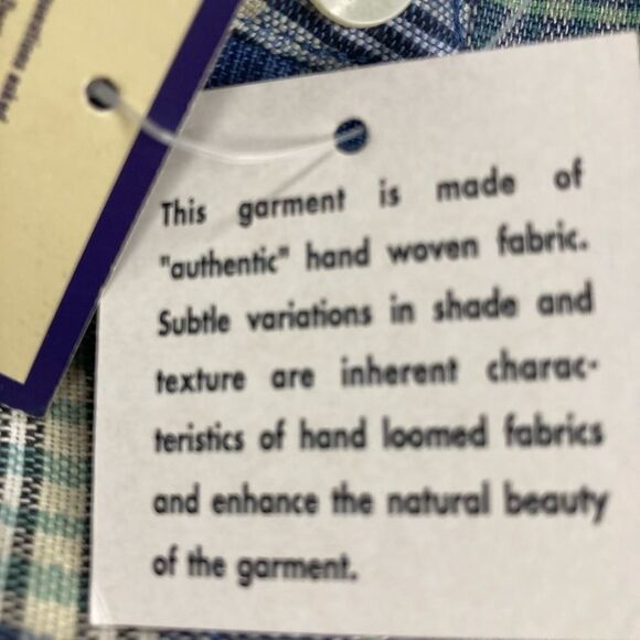 BASIC‎ EQUIPMENT Clothing Co. Men’s Shirt, size Large, blue plaid, New With Tags - Picture 6 of 11